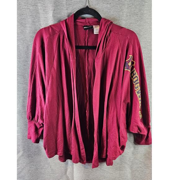 Harry Potter Sz M Hogwarts Gryffendor Red Cape Hooded Caplet - Picture 1 of 5